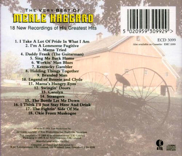 Merle Haggard : The Very Best of Merle Haggard (CD, Comp)