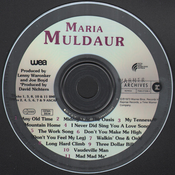 Maria Muldaur : Maria Muldaur (CD, Album, RE)