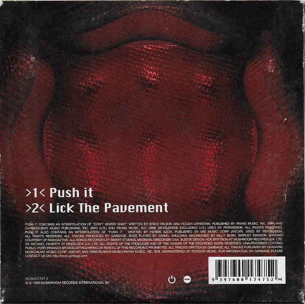 Garbage : Push It (CD, Single, Car)