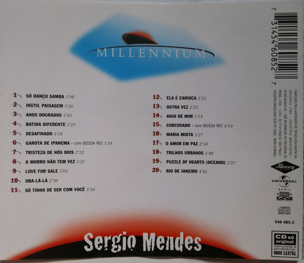 Sergio Mendes* : Millennium - 20 Músicas do Século XX (CD, Comp, RM)
