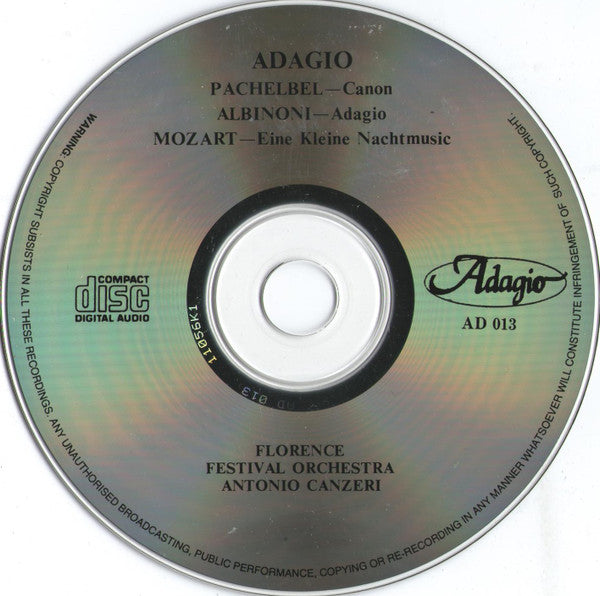 Florence Festival Orchestra : Adagio (CD, Comp)