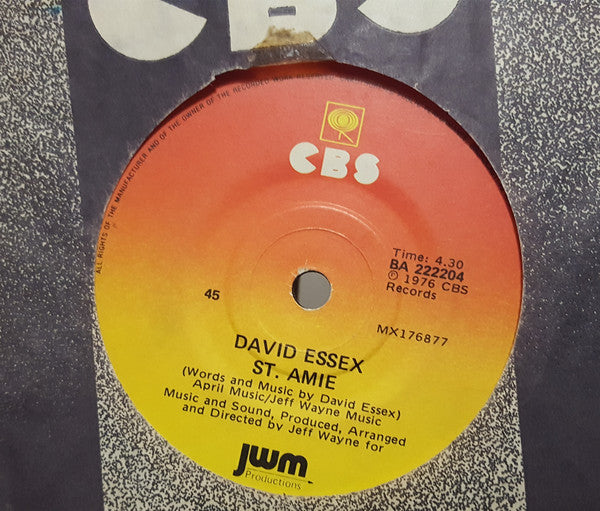 David Essex : City Lights (7", Single)