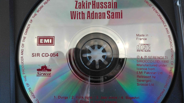 Zakir Hussain With Adnan Sami : The One And Only (CD, Album)
