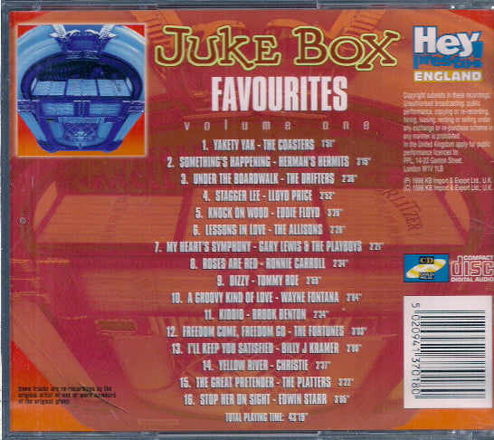 Various : Juke Box Favourites (CD, Comp)