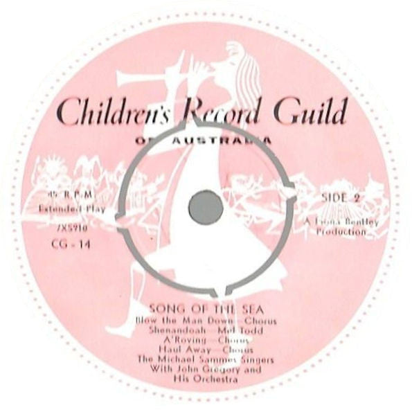 The Michael Sammes Singers* And The Westminster Concert Orchestra Conducted By John Gregory : Song Of The Sea (7", EP, Mono, Club)
