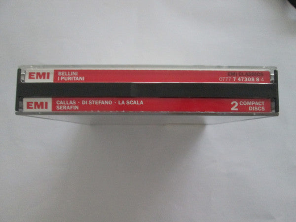Vincenzo Bellini / Maria Callas, Giuseppe Di Stefano, Nicola Rossi-Lemeni, Rolando Panerai, Orchestra Del Teatro Alla Scala E Coro Del Teatro Alla Scala, Tullio Serafin : I Puritani (2xCD, Album, Mono, RE, RM + Box, Sli)