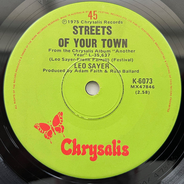 Leo Sayer : Moonlighting (7", Single)