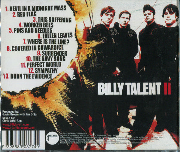 Billy Talent : Billy Talent II (CD, Album)