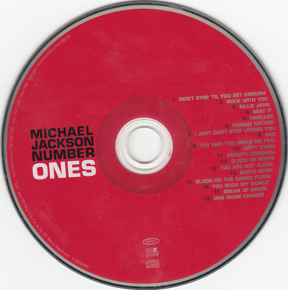 Michael Jackson : Number Ones (CD, Album, Comp, Off)