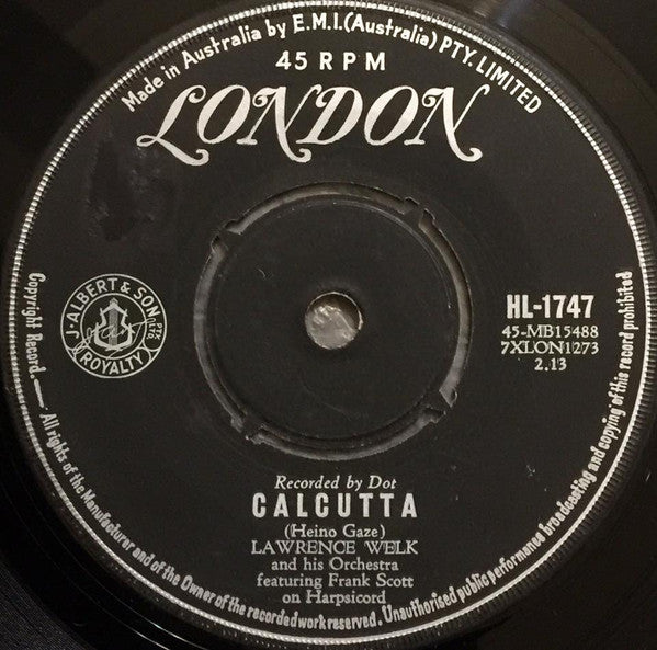 Lawrence Welk And His Orchestra : Calcutta (7", Single)