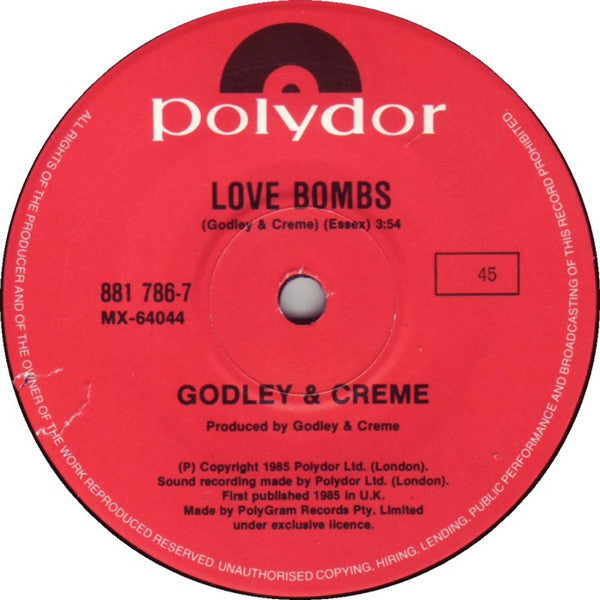 Godley & Creme : Cry (7", Single)