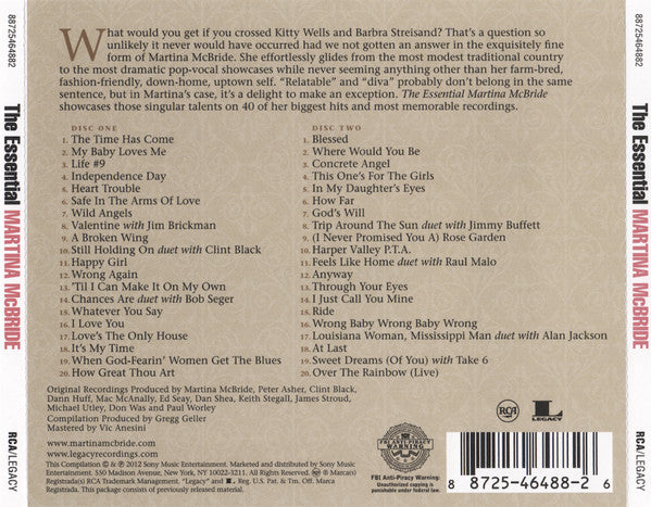Martina McBride : The Essential Martina McBride (2xCD, Comp)