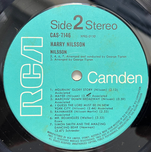 Harry Nilsson : Harry Nilsson (LP, Album, RE)