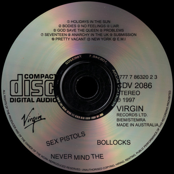 Sex Pistols : Never Mind The Bollocks Here's The Sex Pistols (CD, Album, RE)