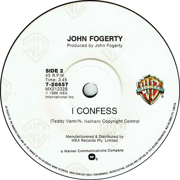 John Fogerty : Eye Of The Zombie (7", Single)