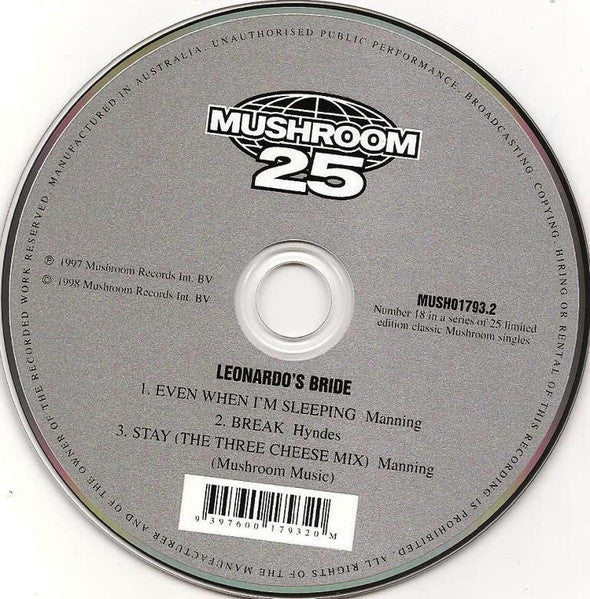 Leonardo's Bride : Even When I'm Sleeping (CD, Single, Ltd, RE)