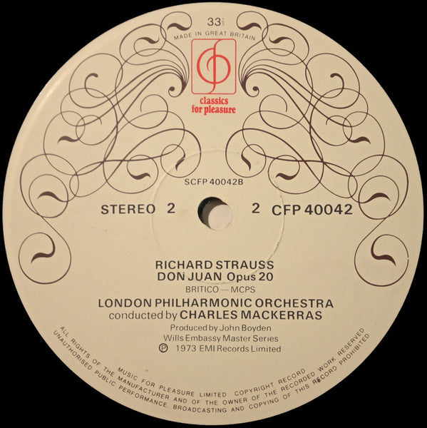 Richard Strauss, London Philharmonic Orchestra, Sir Charles Mackerras : Till Eulenspiegel / Don Juan (LP)