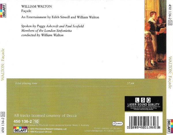 William Walton*, Edith Sitwell : Façade (A Perennial British Favourite By Edith Sitwell And William Walton) (CD)