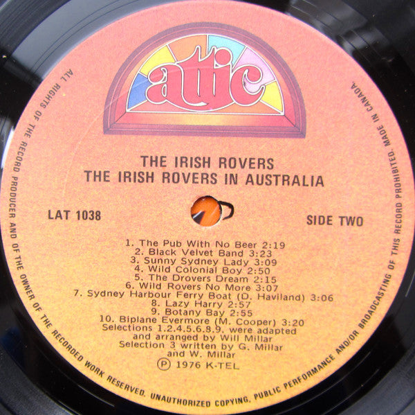 The Irish Rovers : The Irish Rovers In Australia (LP)