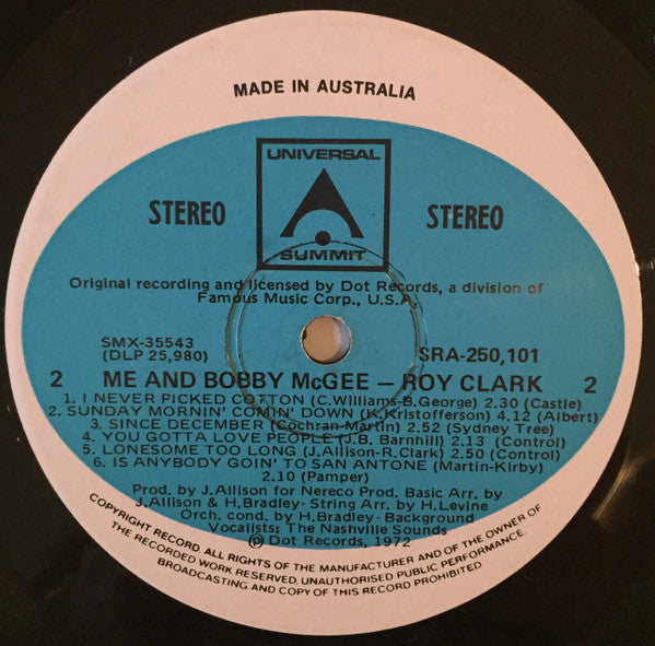 Roy Clark : Me And Bobby McGee (LP, Comp)