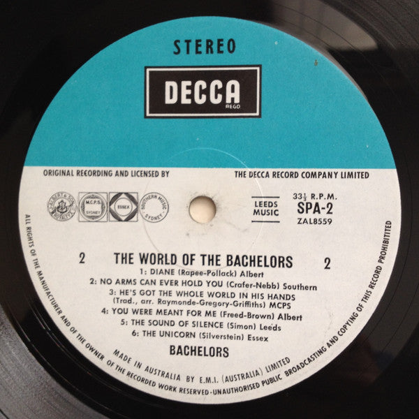 The Bachelors : The World Of The Bachelors (LP, Comp)