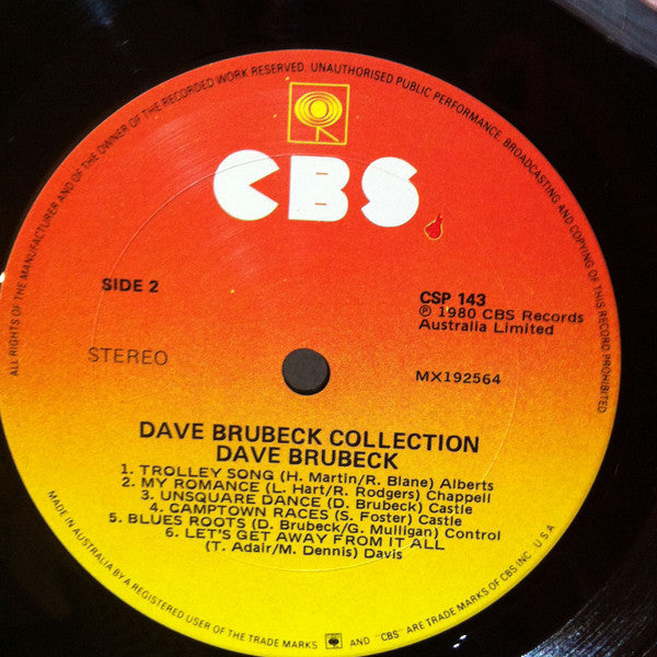 Dave Brubeck : Dave Brubeck Collection (LP, Comp)
