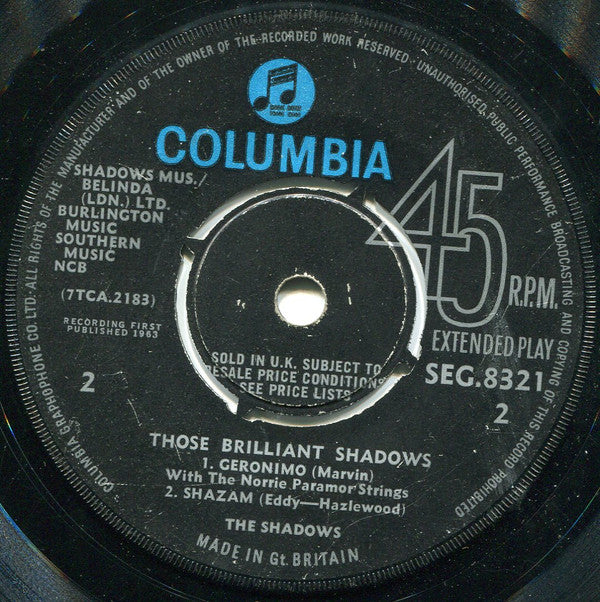 The Shadows : Those Brilliant Shadows (7", EP)