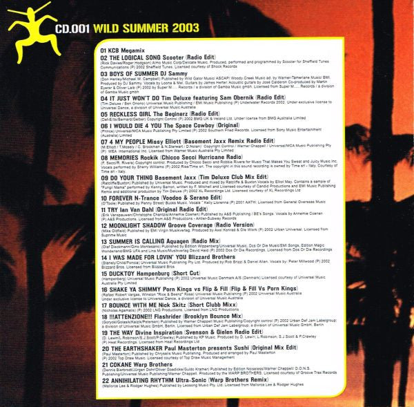 Various : Wild Summer 2003 (2xCD, Comp)