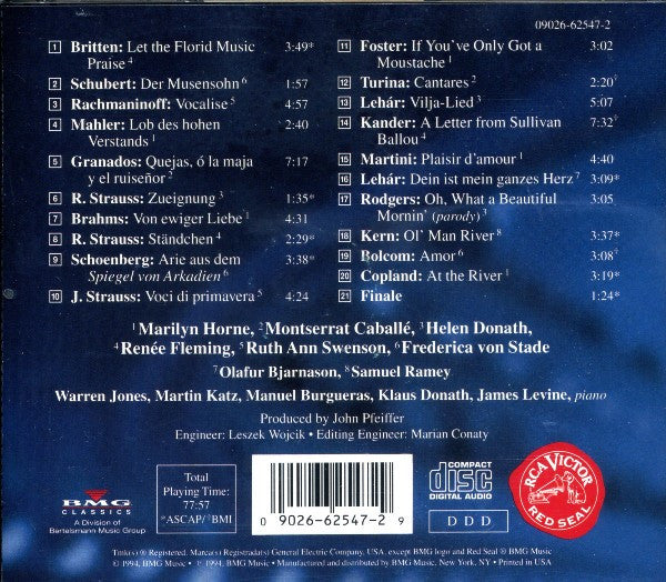 Marilyn Horne : Divas In Song (A 60th Birthday Celebration) (CD, Album)