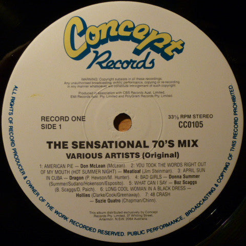 Various : The Sensational 70's Mix (2xLP, Comp)