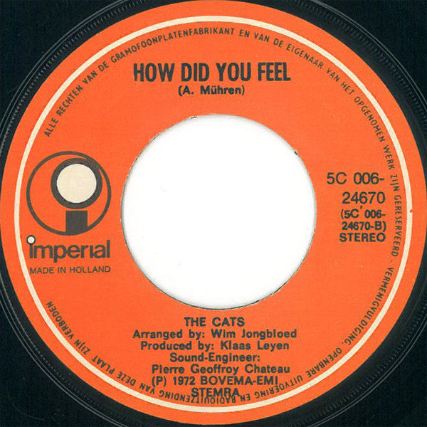 The Cats : There Has Been A Time (7", Single)