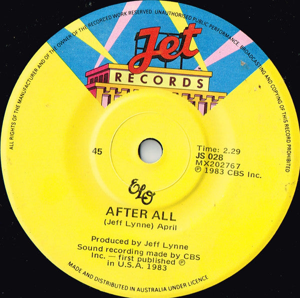 ELO* : Rock N' Roll Is King (7", Single)