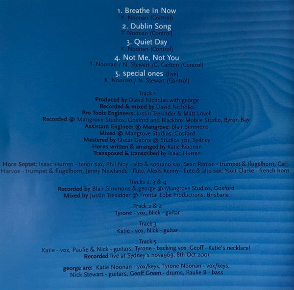 George (7) : Breathe In Now (CD, Single, Ltd)