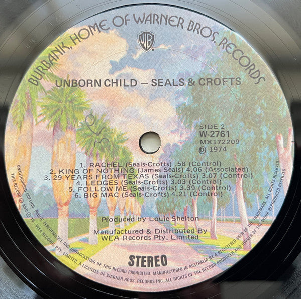 Seals & Crofts : Unborn Child (LP, Album)