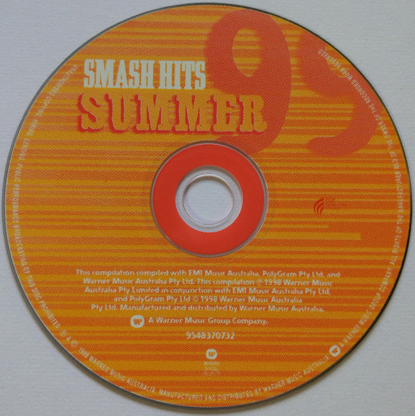 Various : Smash Hits Summer 99 (CD, Comp)