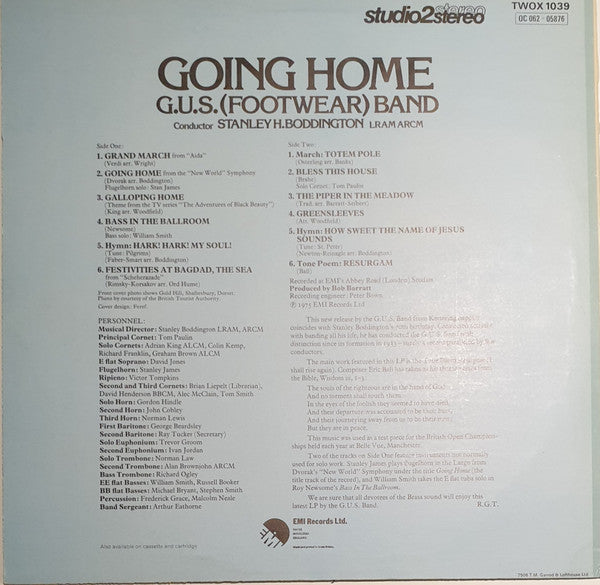 G.U.S. (Footwear) Band* : Going Home (LP, Album)