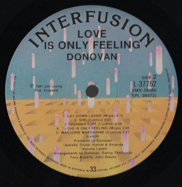 Donovan : Love Is Only Feeling (LP, Album)