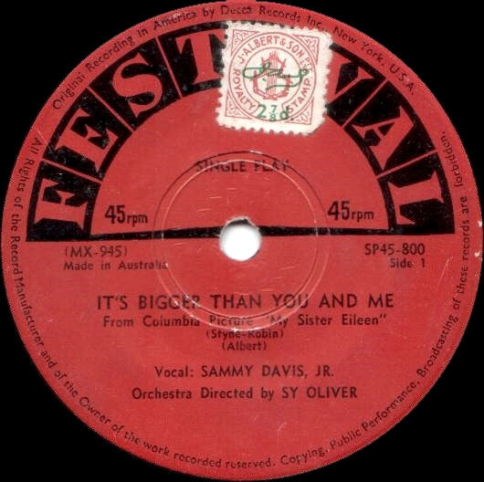 Sammy Davis, Jr.* : Back Track! (7", Single)