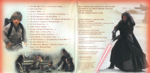 John Williams (4) : Star Wars - Episode I: The Phantom Menace (Original Motion Picture Soundtrack) (CD, Album)