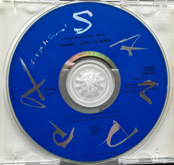 Sandra : Close To Seven (CD, Album)