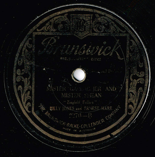 Billy Jones & Ernest Hare : In The Little Red School House / Mister Gallagher And Mister Shean (Shellac, 10")