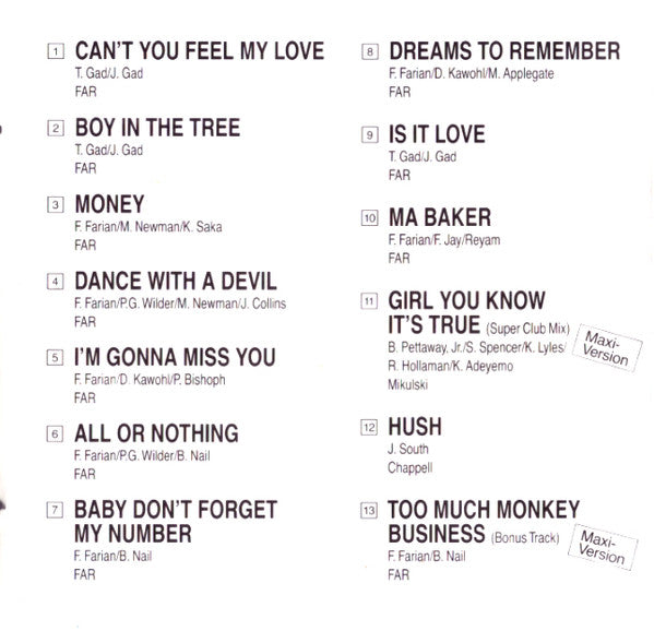 Milli Vanilli : All Or Nothing (The First Album) (CD, Album, RE)