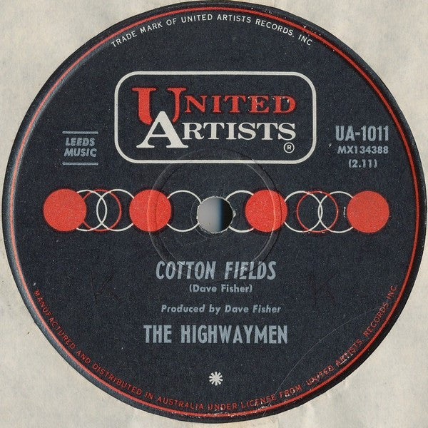 Highwaymen : The Gypsy Rover / Cotton Fields (7", Single)