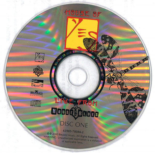 Yes : House Of Yes. Live From House Of Blues (2xCD, Album)