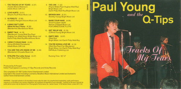 Paul Young and The Q Tips : Tracks Of My Tears (CD, Album)