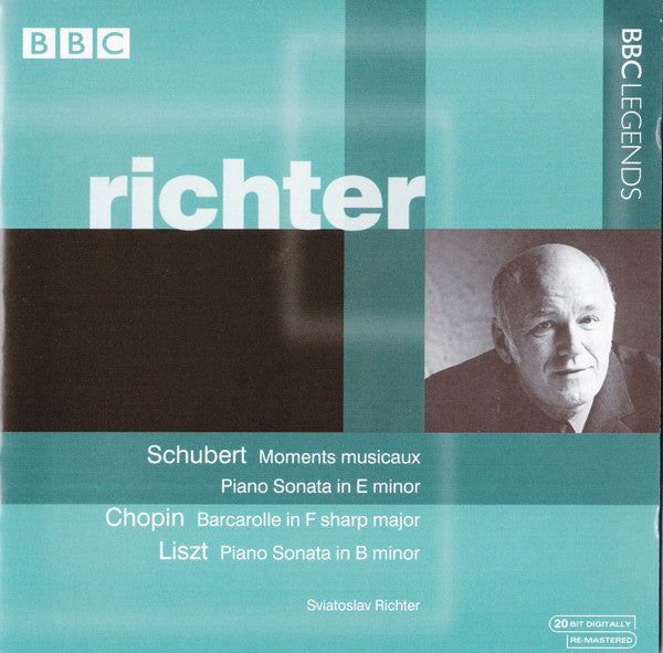 Sviatoslav Richter : Schubert, Chopin, Liszt (CD, Album, RM)