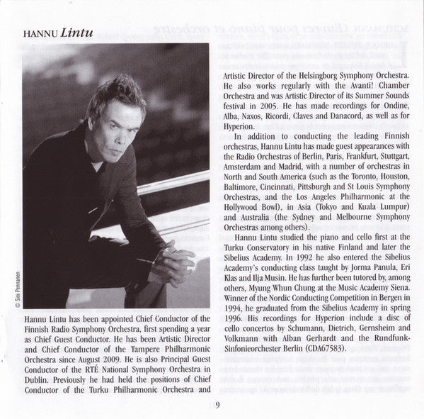 Robert Schumann, Angela Hewitt, Deutsches Symphonie-Orchester Berlin, Hannu Lintu : Piano Concerto • Introduction And Allegro Appassionato • Introduction And Concert-Allegro (CD, Album)