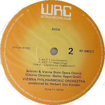 Giuseppe Verdi / Herbert Von Karajan : Aida (3xLP, Album, Club + Box)