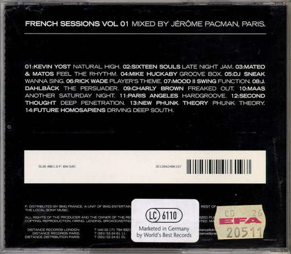 Jérôme Pacman : French Sessions Vol 01 (CD, Comp, Mixed)