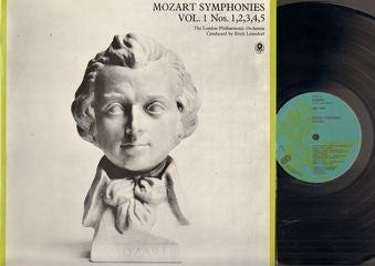 Wolfgang Amadeus Mozart / Philharmonic Symphony Of London Conducted By Erich Leinsdorf : Symphonies Vol. 1 Nos. 1,2,3,4,5 (LP, Album, Club, RE)